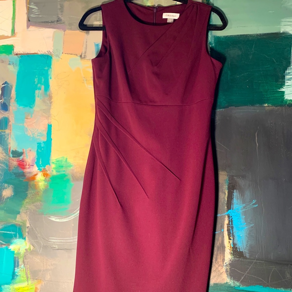 Calvin Klein Plum Sheath Dress
